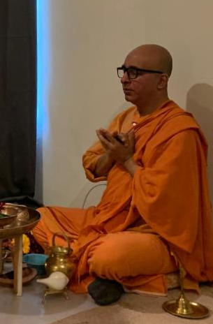 Swami Sunirmalananda is the Resident-monk, the representative of the Ramakrishna Order in Holland.